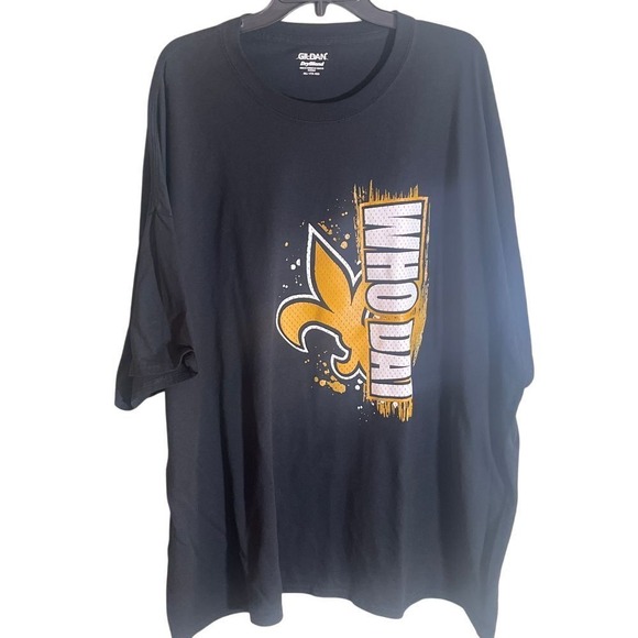 Gildan Other - Gildan New Orleans Saints Who Dat Black Gold Short Sleeve T-Shirt 4XL